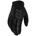 100% Brisker Cold Weather Gloves (Black/Grey)