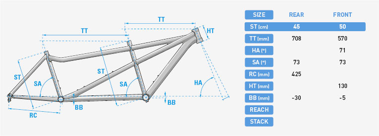Lapierre 2017 Tandem Road Geometry
