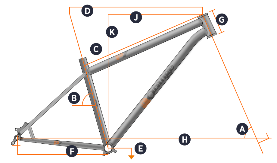 Orange 2017 P7 Frame Geometry