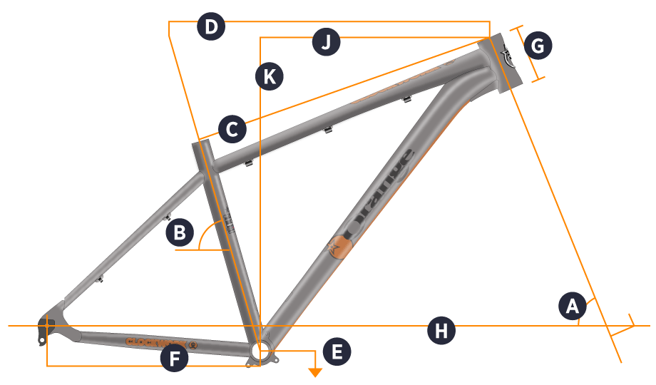 Orange 2017 Clockwork EVO Frame Geometry