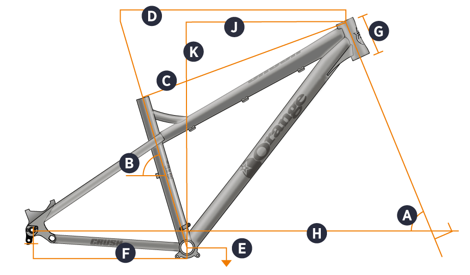Orange 2017 Crush Frame Geometry