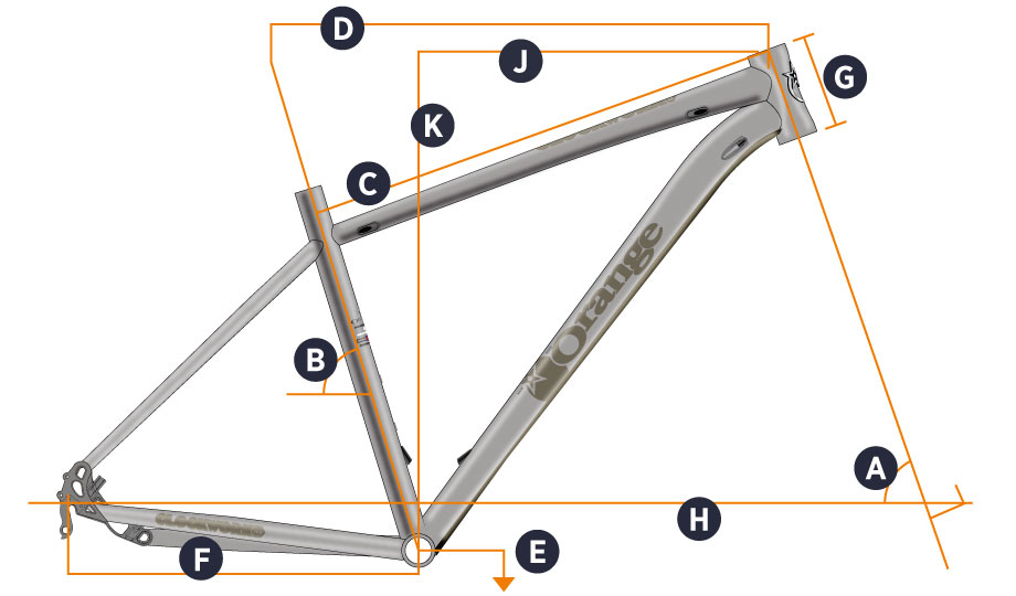 Orange 2017 Clockwork 100 Frame Geometry