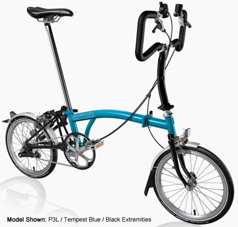 Brompton P Type Folding Bike - B Spoke Custom Build