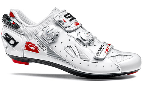 Sidi Ergo 4 Carbon Composite Road Cycling Shoes (White)