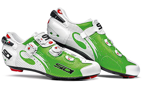 Sidi Wire Carbon Air Road Cycling Shoes (Green/White)