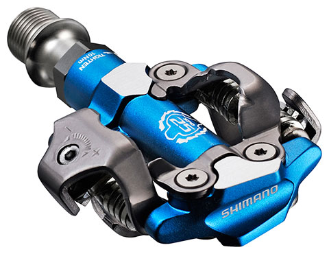 Shimano M990 XTR MTB SPD XC Race Pedals Blue (2-Sided Mechanism)