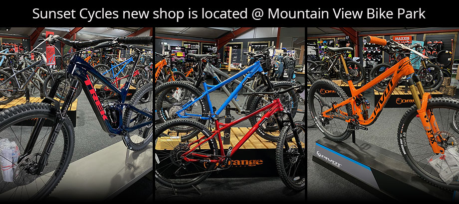 Sunset Cycles new shop is located @ Mountain View Bike Park