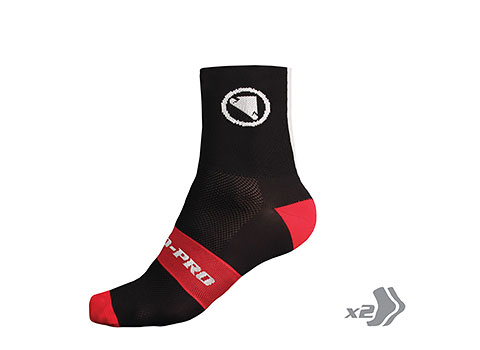 Endura FS260-Pro Sock (Twin Pack) (Black)