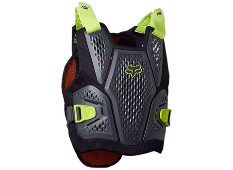 Fox Racing Raceframe Impact Soft Back CE D3O Chest Guard (Grey)