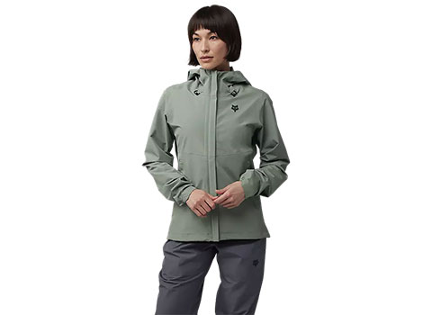Fox Racing Womens Ranger 2.5-Layer Water Jacket (Moss Green)