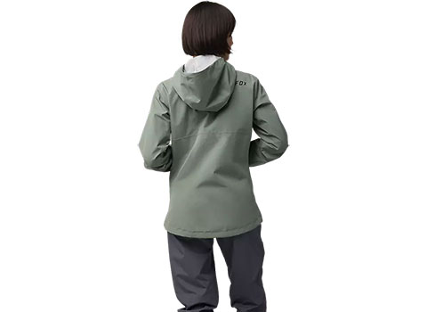 Fox Racing Womens Ranger 2.5-Layer Water Jacket (Moss Green)