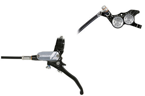 Hope Tech 4 V4 Brake - No Rotor (Black/Silver)