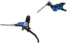 Hope Tech 4 V4 Brake Braided - No Rotor (Black/Blue)