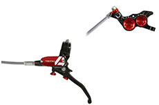 Hope Tech 4 V4 Brake Braided - No Rotor (Black/Red)