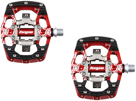 Hope Union Gravity Clip Pedals (Red)