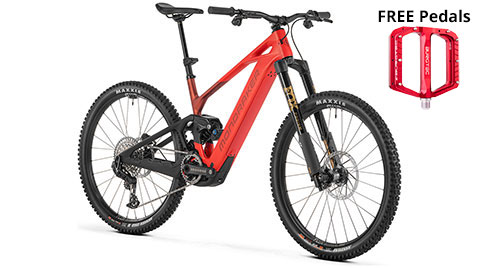 Mondraker 2026 Crafty Carbon RR XR (Flame Red) with Free Burgtec Pedals