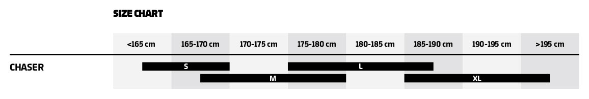 Mondraker 2022 Chaser Size Guide