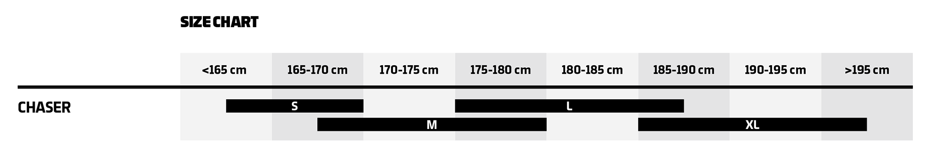 Mondraker 2024 Chaser Size Guide