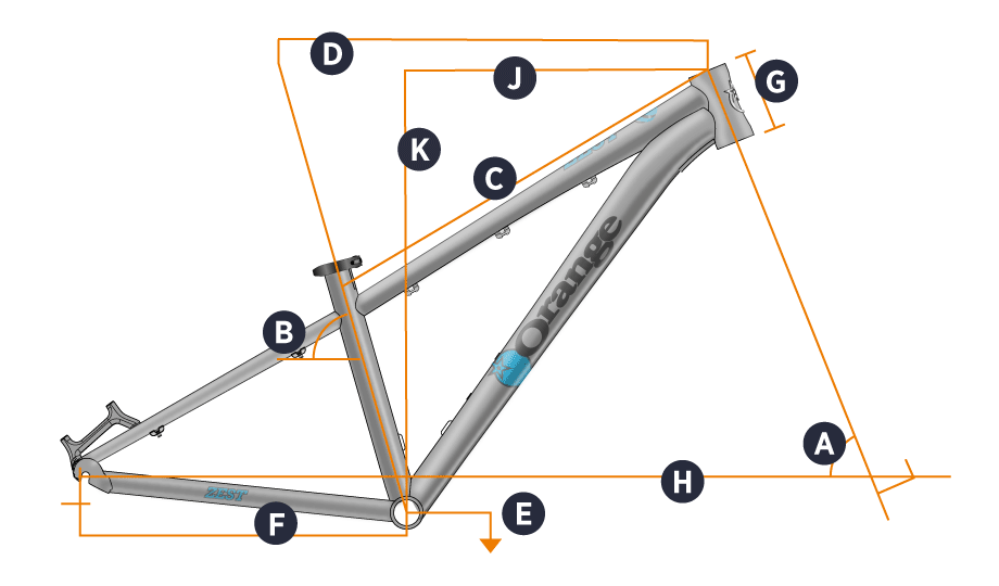 Orange 2021 Zest Frame Geometry