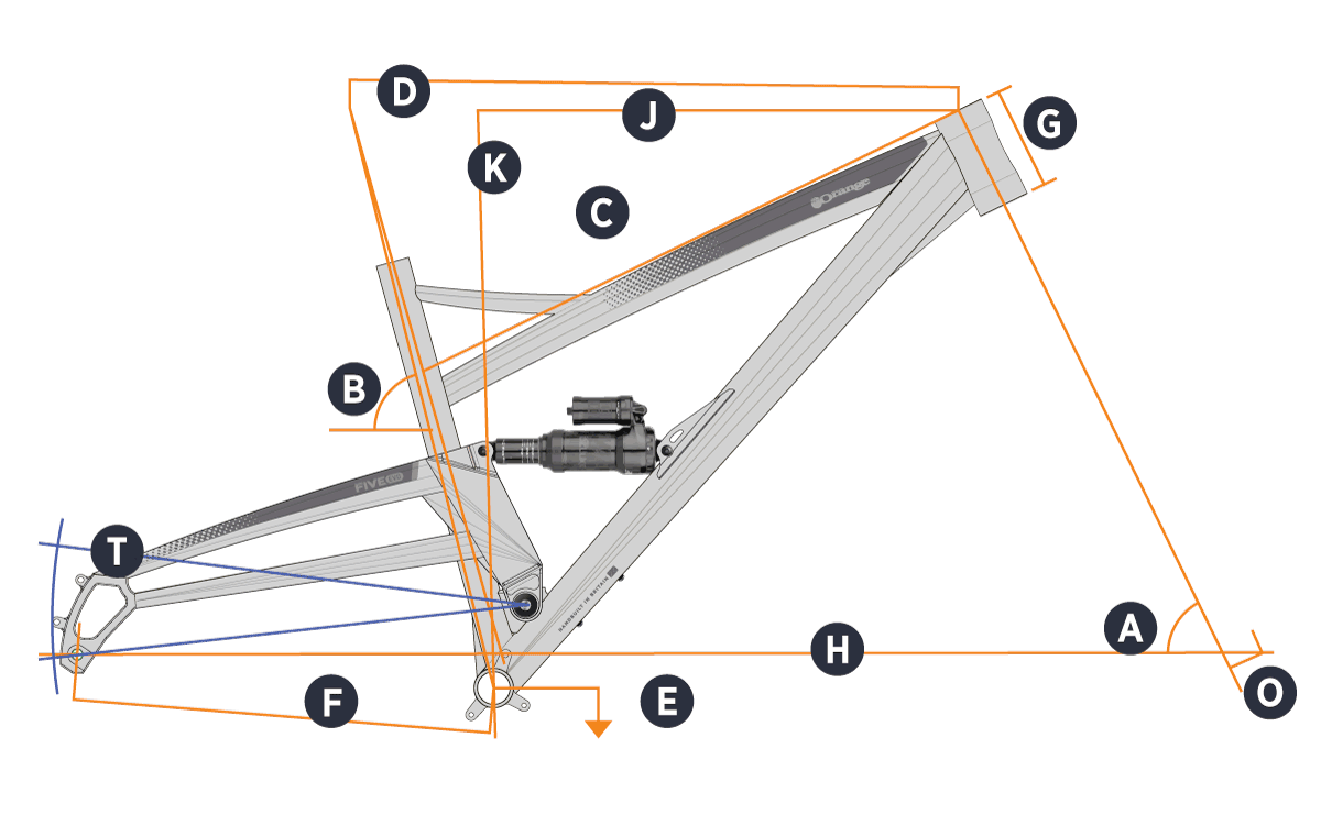 Orange 2022 Five Evo Frame Geometry