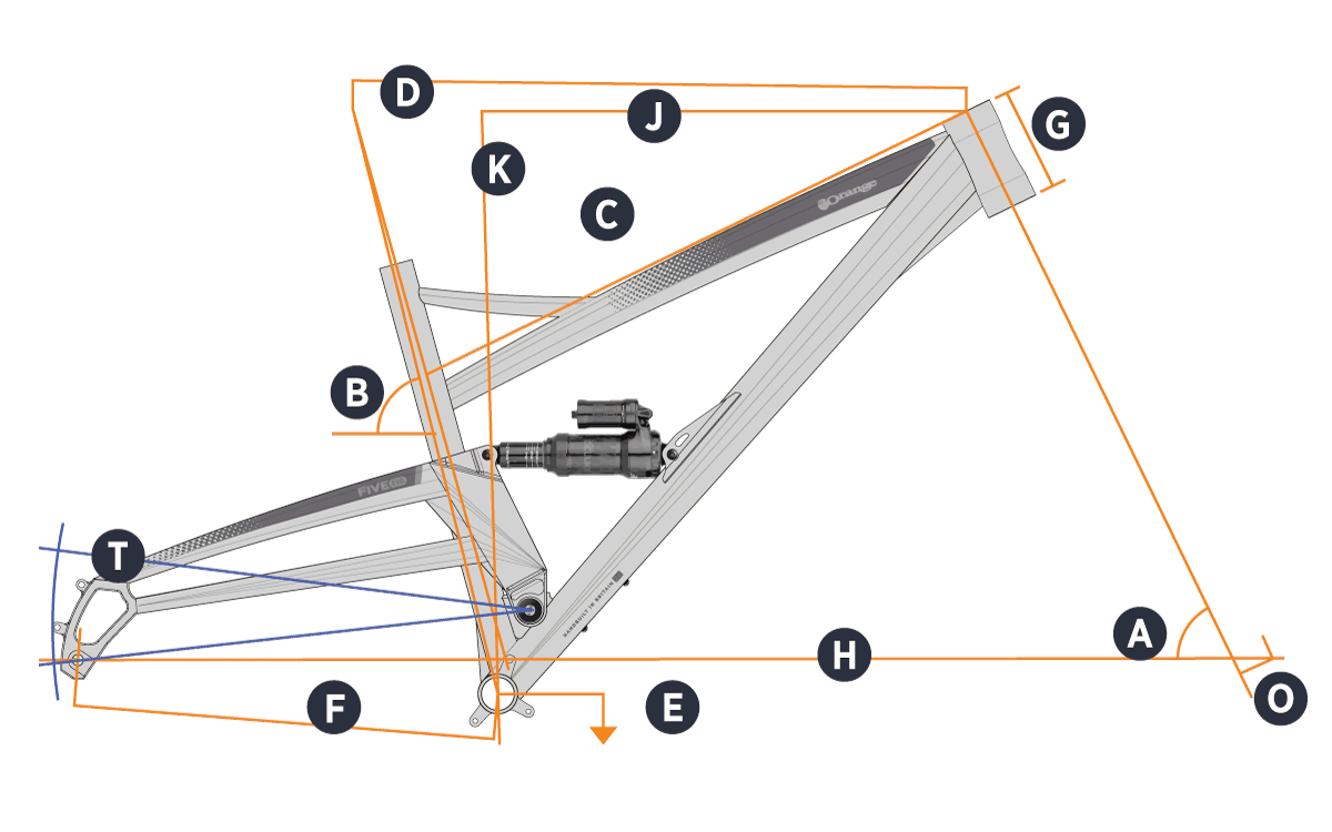 Orange 2023 Five Evo Frame Geometry