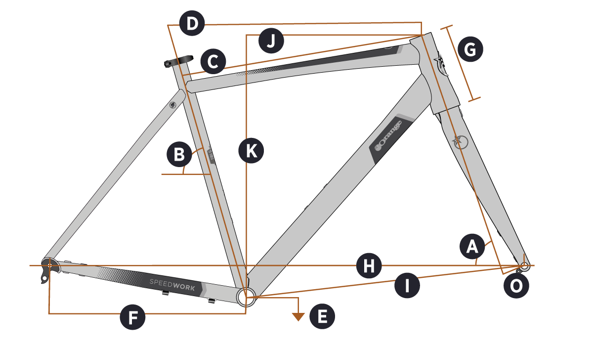 Orange 2024 Speedwork Frame Geometry