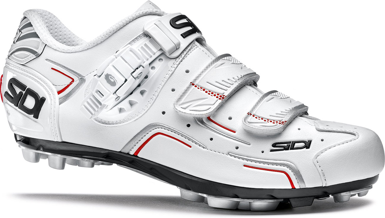 sidi white cycling shoes