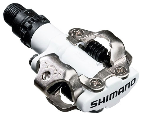 Shimano M520 MTB SPD Pedals White (2-Sided Mechanism)