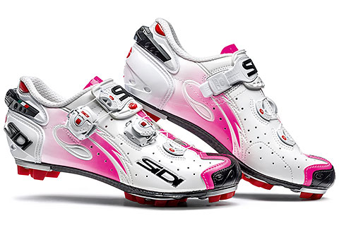 Sidi MTB Drako Women's Cycling Shoes (White/Pink Fluo)
